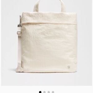 lululemon On My Level Cream Tote Bag 20L